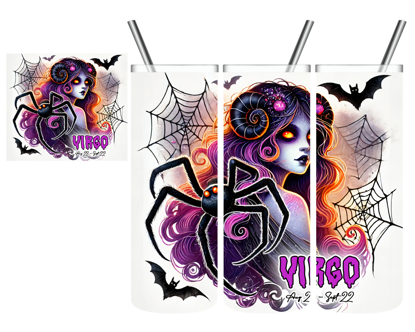 Halloween Virgo Zodiac Sign Celestial 20 oz Tumbler