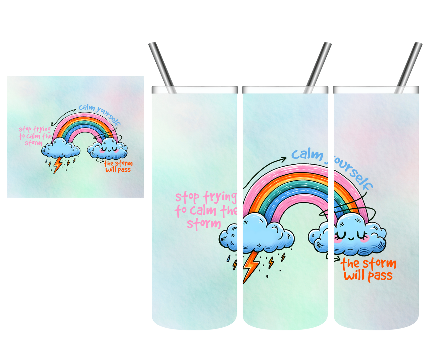 Stop Trying To Calm The Storm 20 oz Tumbler