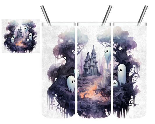 Haunted Forest Halloween 20 oz Tumbler