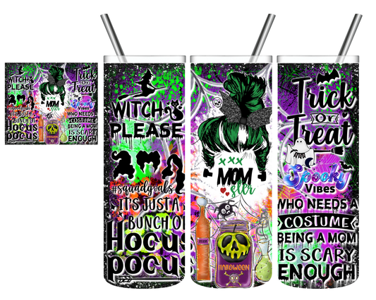 Momster Hocus Pocus Halloween 20 oz Tumbler