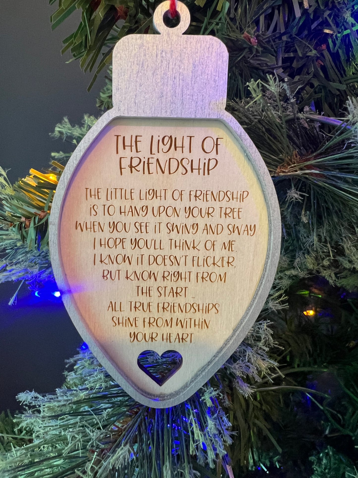 The Light of Friendship Best Friend Ornament