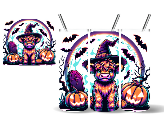 Witch Highland Halloween 20 oz Tumbler