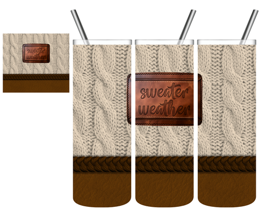 Sweater Weather Fall 20 oz Tumbler