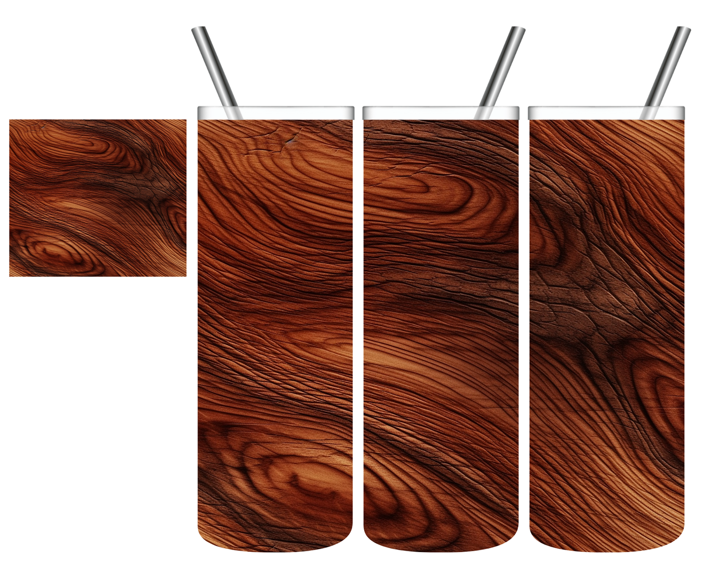 Wood Grain 20 oz Tumbler