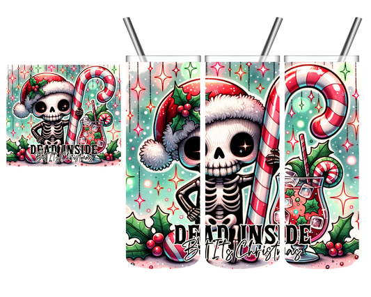 Dead Inside But It's Christmas Baby Skeleton 20 oz Tumbler