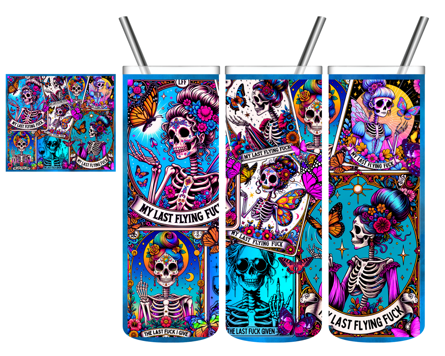 My Last Flying Fuck Tarot Cards 20 oz Tumbler