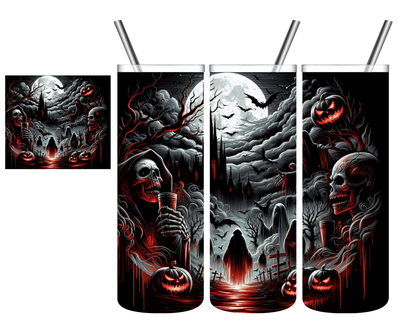 Haunted Cemetery 20 oz Tumbler