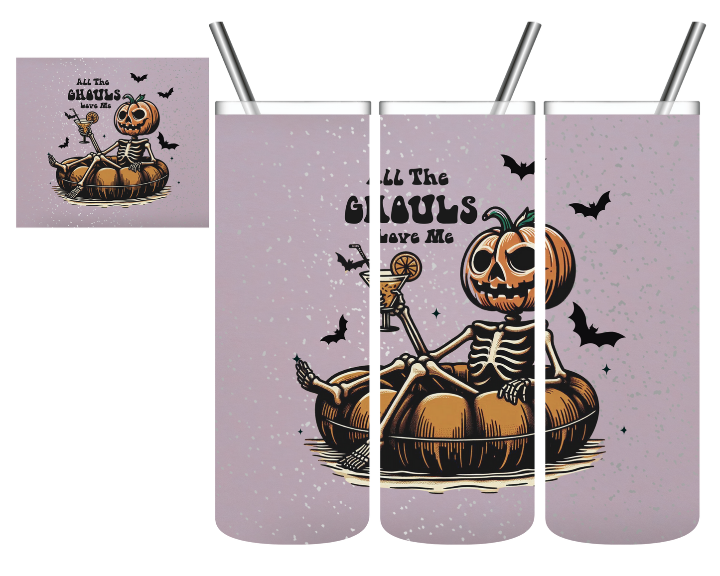 All The Ghouls Love Me Halloween 20 oz Tumbler