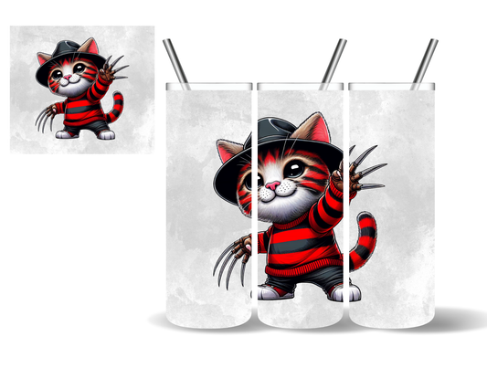 Freddy Halloween Cat 20 oz Tumbler