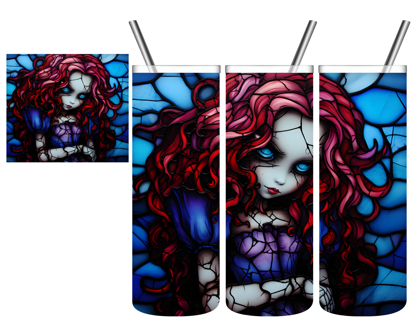 Possessed Doll Halloween 20 oz Tumbler