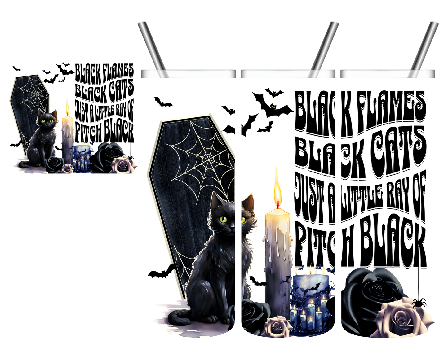 Little Ray of Pitch Black 20 oz Tumbler