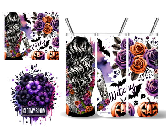 Witchy Tattooed Woman Halloween 20 oz Tumbler