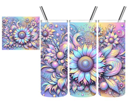 Iridescent Sunflower 20 oz Tumbler