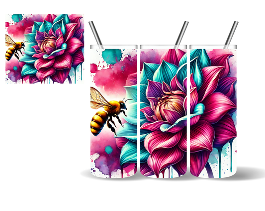 Bee Flower 20 oz Tumbler