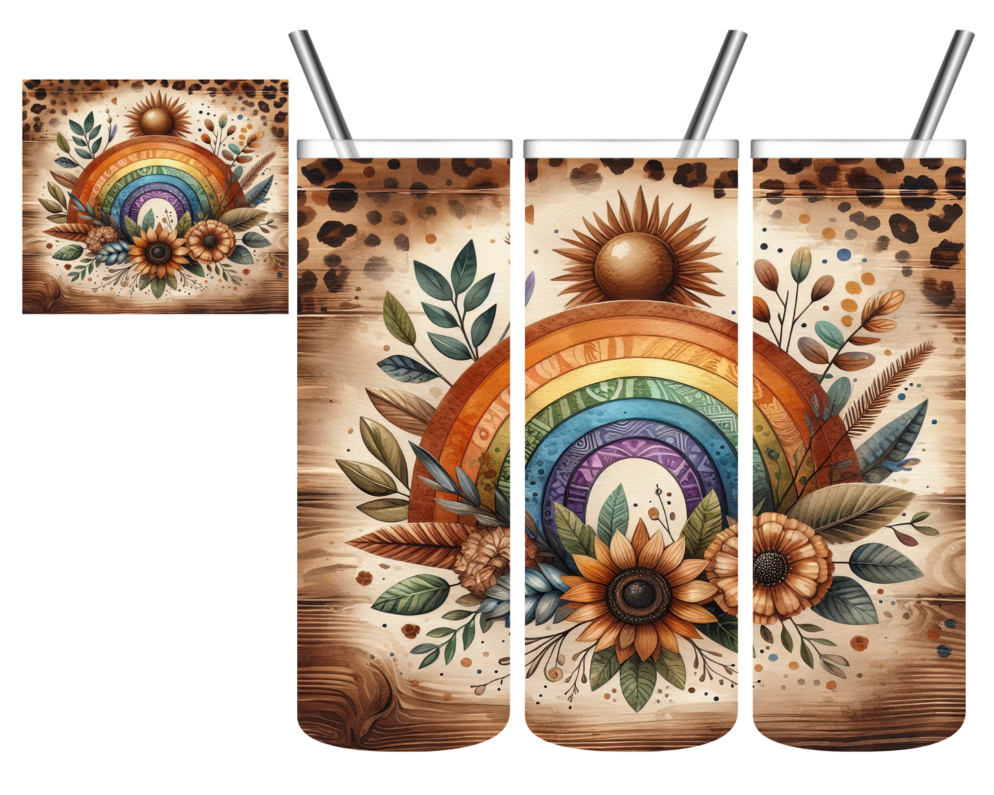 Boho Rainbow 20 oz Tumbler