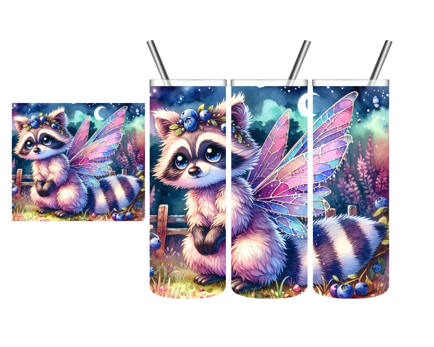 Raccoon Fairy Magical 20 oz Tumbler