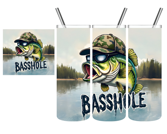 Basshole Bass Fishing 20 oz Tumbler