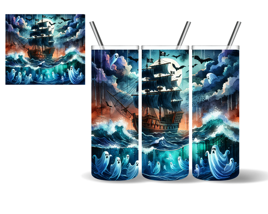 Lost Souls of the Sea Ghosts Halloween 20 oz Tumbler