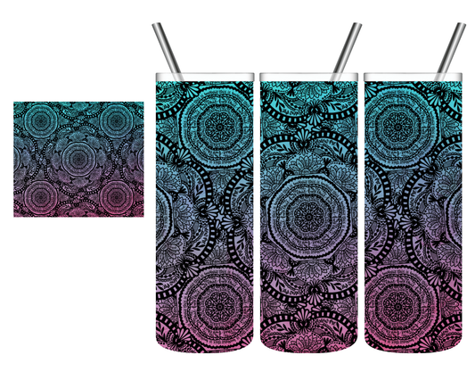 Hidden Curse Word Mandala 20 oz Tumbler