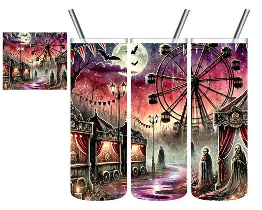 Haunted Horror Carnival Halloween 20 oz Tumbler