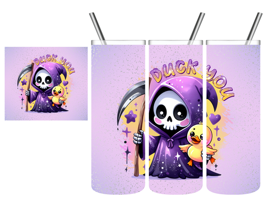 Duck You Grim Reaper 20 oz Tumbler