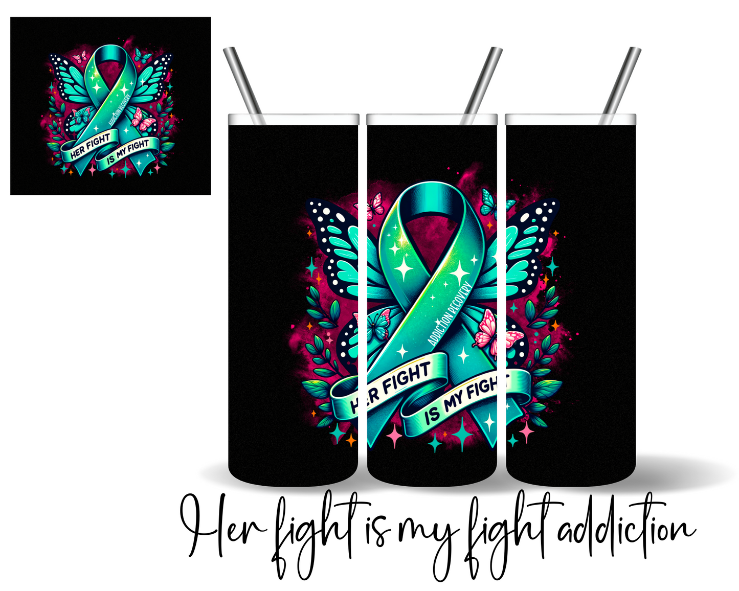 Addiction Recovery Tumblers | 8 Designs