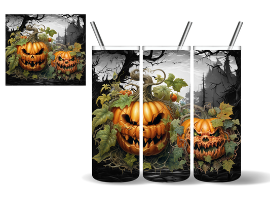 Horror Pumpkins Scary Spooky Halloween 20 oz Tumbler