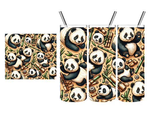 Bamboo Pandas 20 oz Tumbler