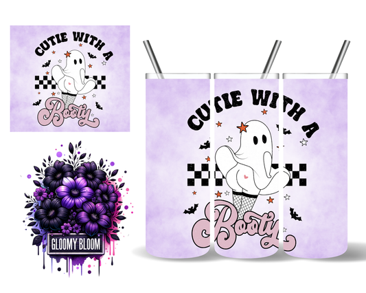 Cutie with a Bootie Ghost Halloween 20 oz Tumbler