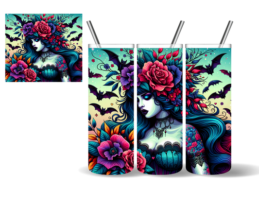 Beautiful Goth Woman 20 oz Tumbler