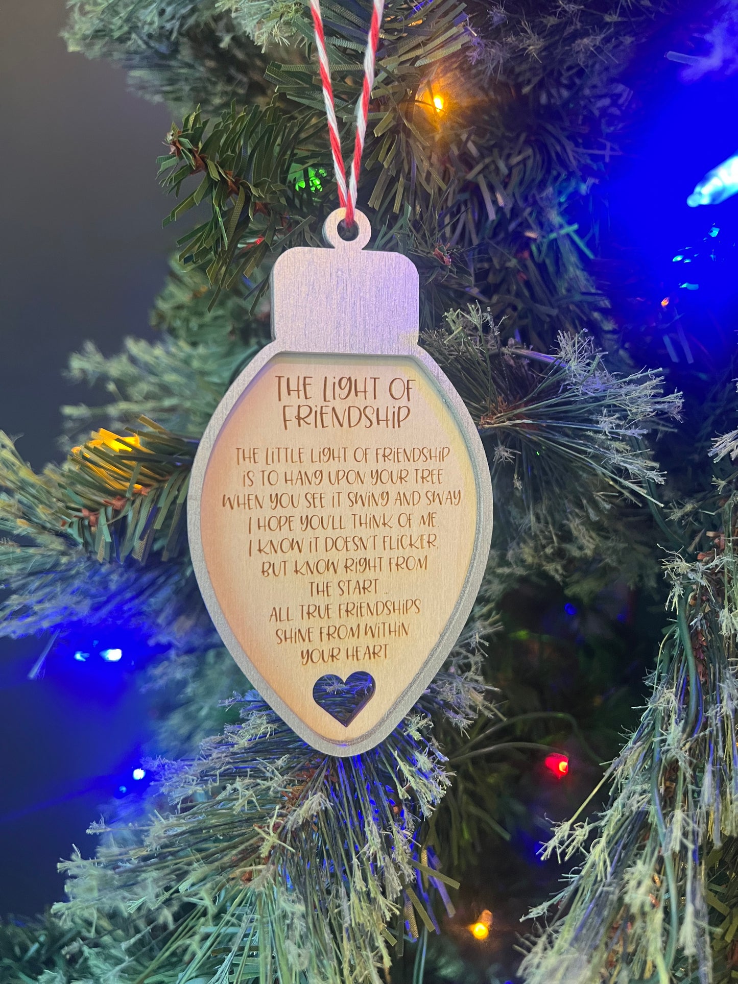 The Light of Friendship Best Friend Ornament