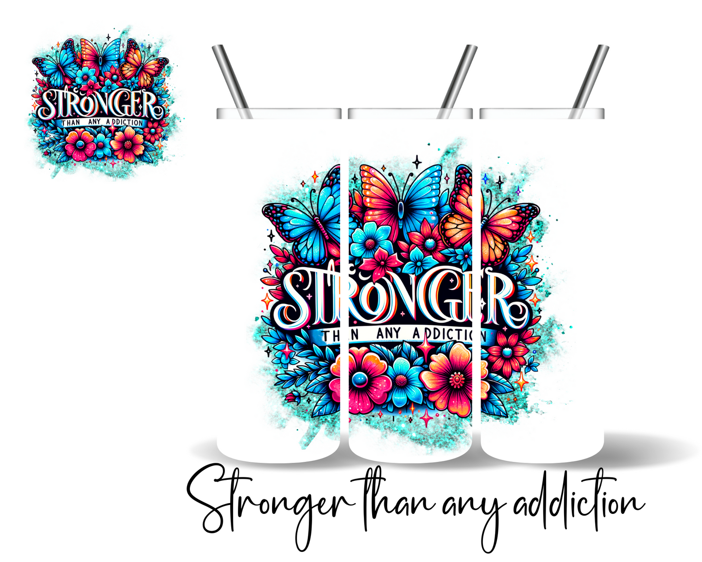 Addiction Recovery Tumblers | 8 Designs